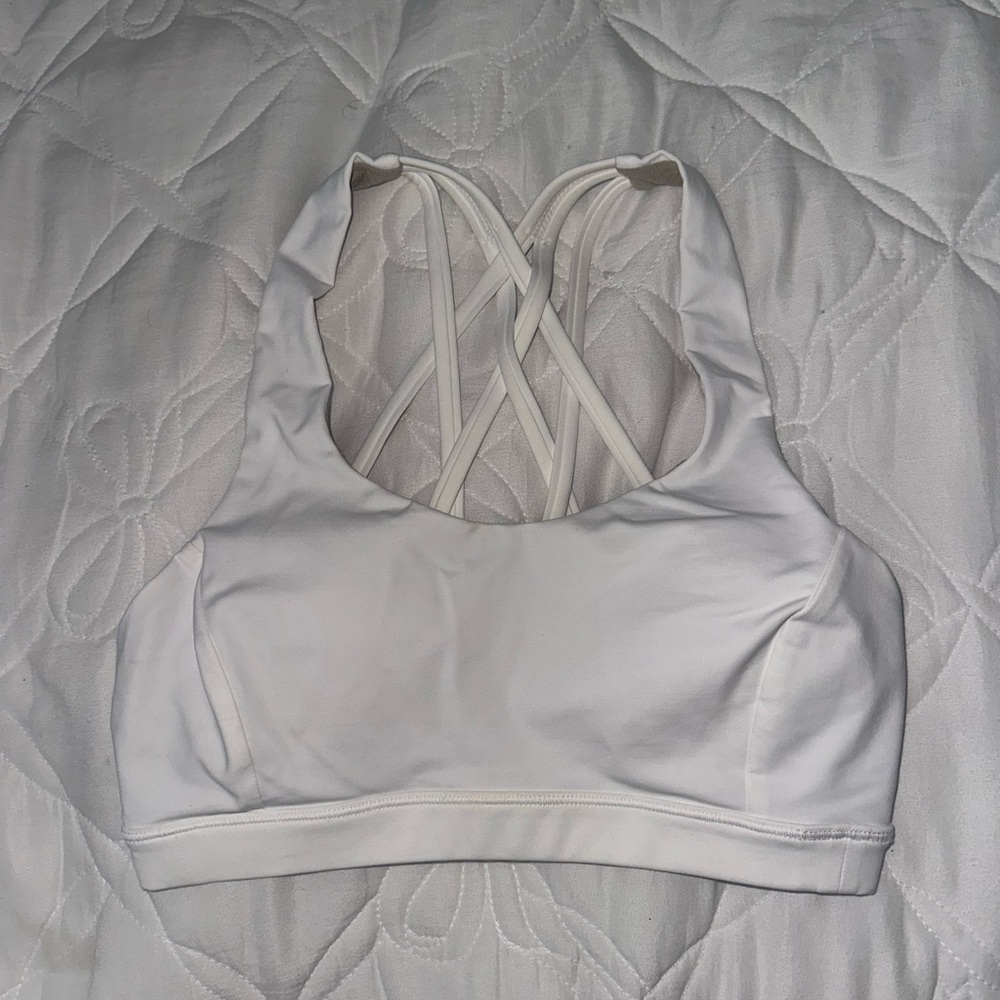 Lululemon White Sports Bra
